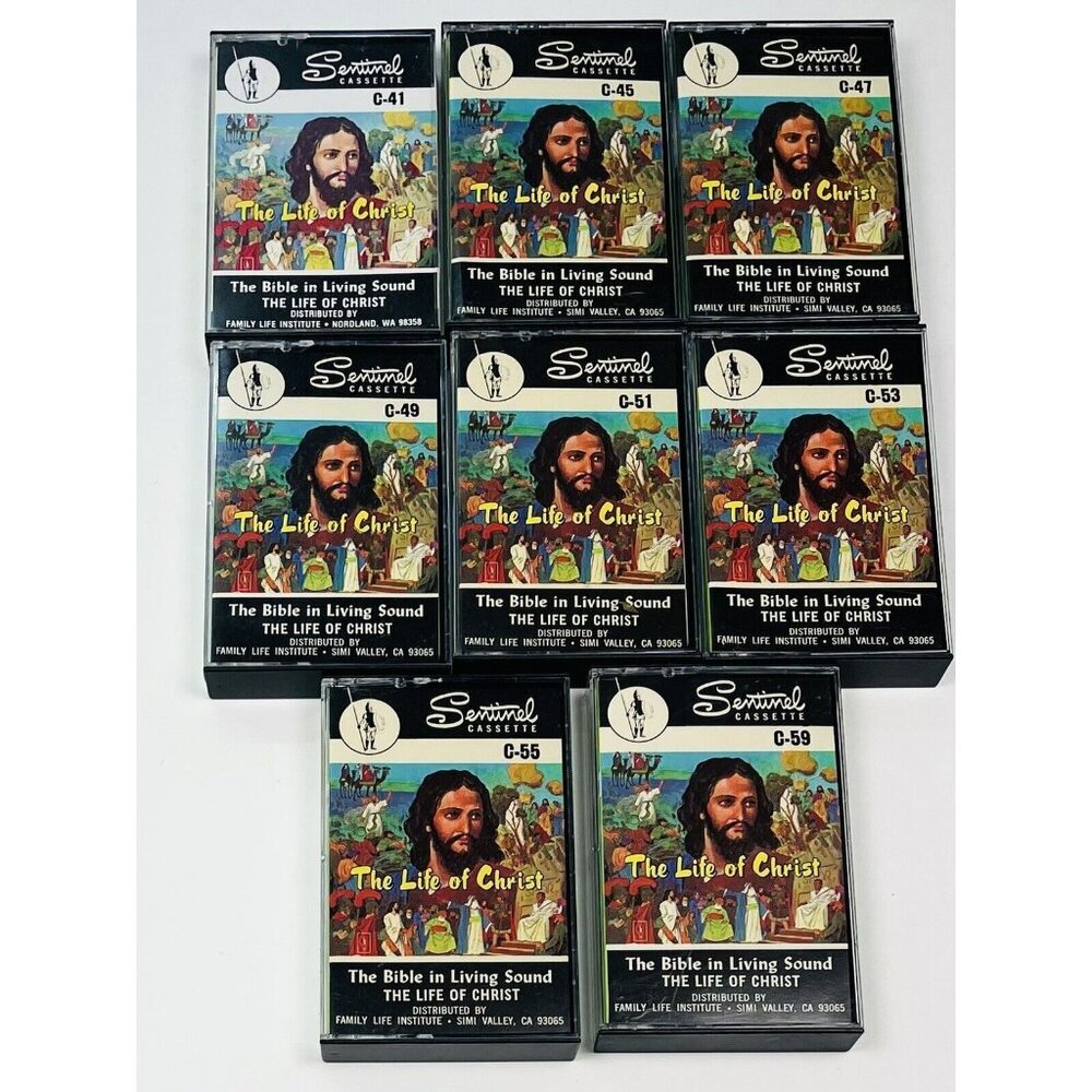 Lot 8 Sentinel Cassette THE LIFE OF CHRIST C-41 45 47 49 51 53 55 59 Incomplete